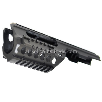 Airsoft Website Leichtgewicht 250mm Handschutz Schienen System Geeignet für Tokyo Marui MP5K / MP5K PDW Gewehre Schwarz