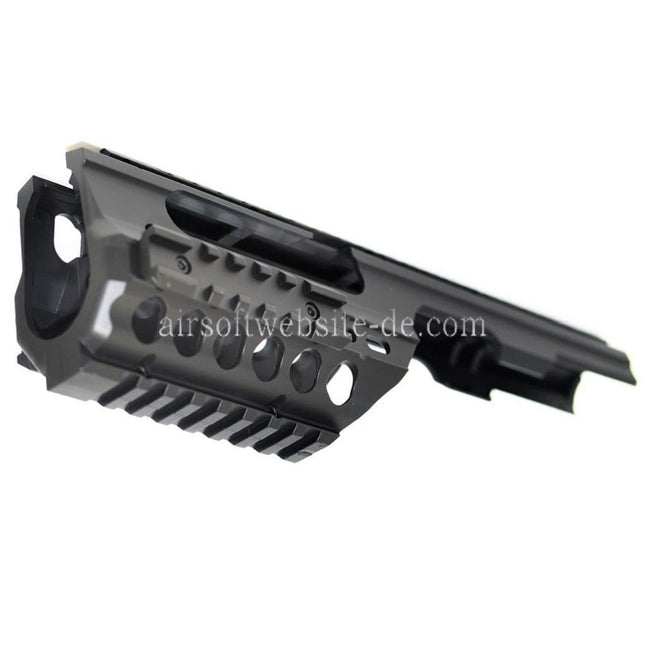 Airsoft Website Leichtgewicht 250mm Handschutz Schienen System Geeignet für Tokyo Marui MP5K / MP5K PDW Gewehre Schwarz