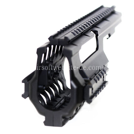 Airsoft Website Leichtgewicht 250mm Handschutz Schienen System Geeignet für Tokyo Marui MP5K / MP5K PDW Gewehre Schwarz