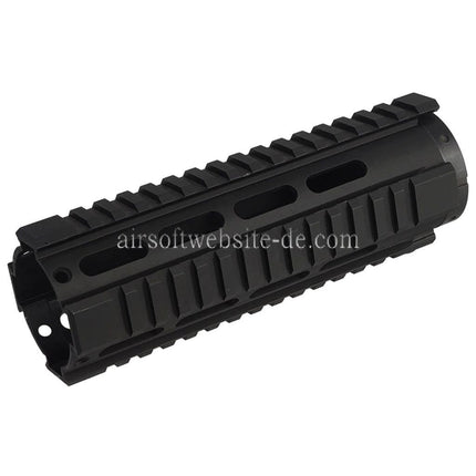 Airsoft Website 7 Zoll Aluminum RIS Handschutz Schienen System geeignet für M4 M16 Serie AEG Gewehre Schwarz
