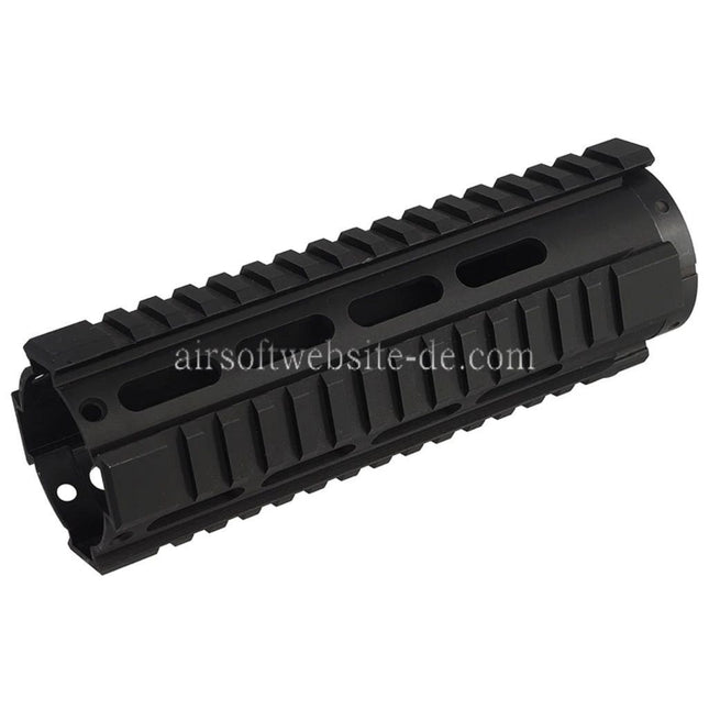 Airsoft Website 7 Zoll Aluminum RIS Handschutz Schienen System geeignet für M4 M16 Serie AEG Gewehre Schwarz