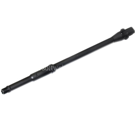 5KU 368mm 14.5 Zoll Aluminium Mid Length Außenlauf -14mm CCW Gegen den Uhrzeigersinn Geeignet für M4 M16 Serie AEG Gewehre Airsoft Schwarz