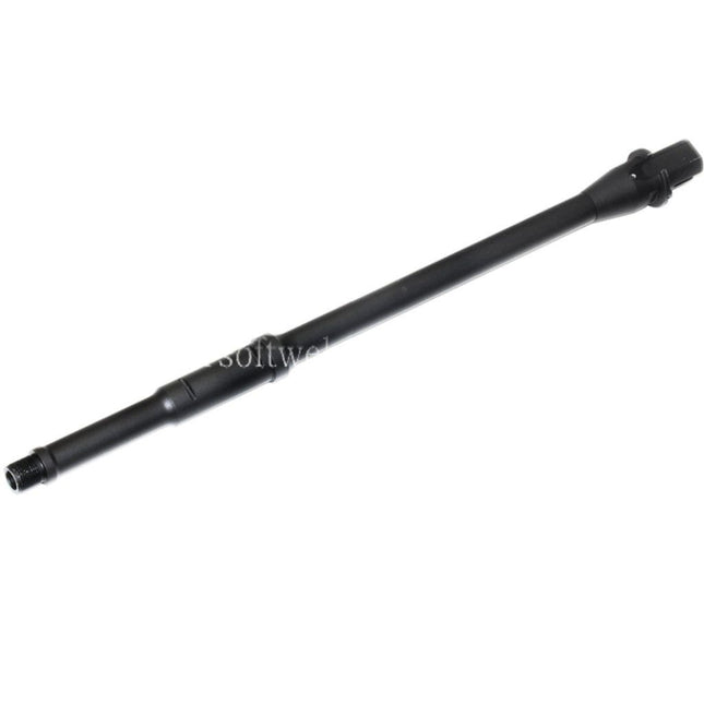 5KU 368mm 14.5 Zoll Aluminium Mid Length Außenlauf -14mm CCW Gegen den Uhrzeigersinn Geeignet für M4 M16 Serie AEG Gewehre Airsoft Schwarz