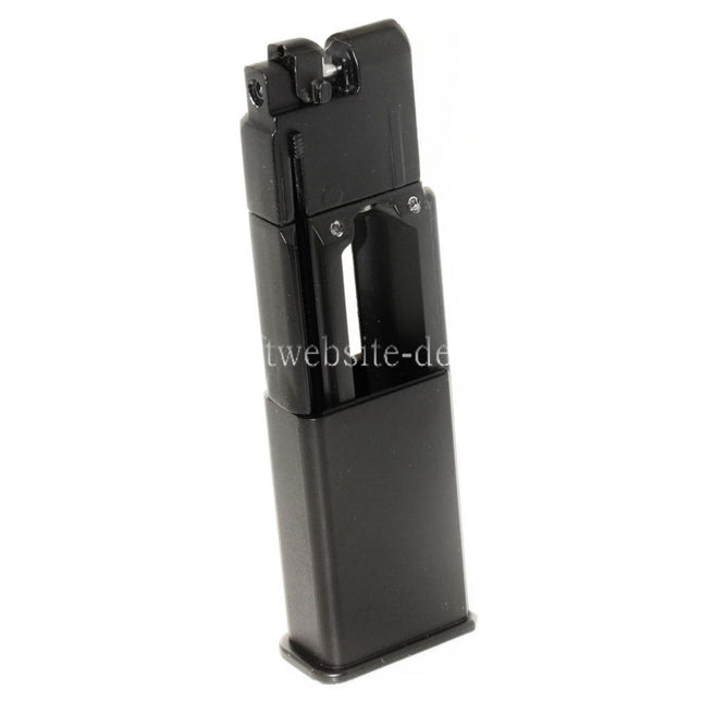 Airsoft Website 16rd Co2 Magazin Geeignet für WELL G196 M712 Mauser Serie GBB Pistolen Schwarz