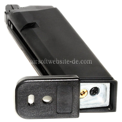 Airsoft Website 24rd Gas Magazin Geeignet für G17 G18C G34 G35 G-Serie GBB Pistolen