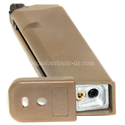 Airsoft Website 24rd Gas Magazin Geeignet für G17 G18C G34 G35 G-Serie GBB Pistolen