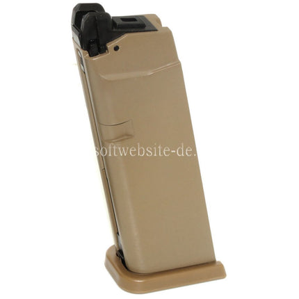 Airsoft Website 20rd Gas Magazin Geeignet für G19 G23 G26 Serie GBB Pistolen
