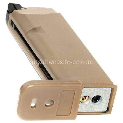 Airsoft Website 20rd Gas Magazin Geeignet für G19 G23 G26 Serie GBB Pistolen