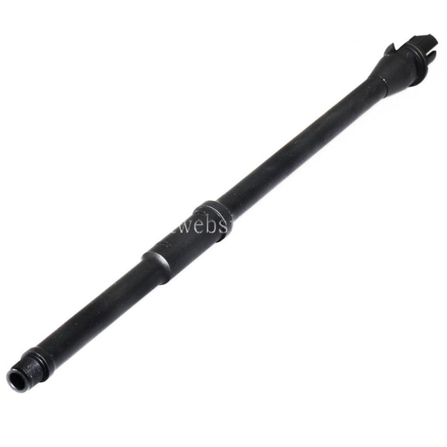 5KU 420mm 16 Zoll Aluminium Mid Length Außenlauf -14mm CCW Gegen den Uhrzeigersinn Geeignet für M4 M16 Serie AEG Gewehre Airsoft Schwarz