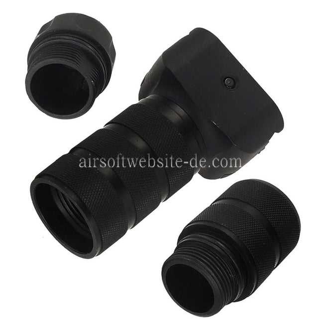 Airsoft Website Aluminium Troy Stil Modular Combat Vertikaler Griff Geeignet für 20mm Picatinny Schiene Schwarz