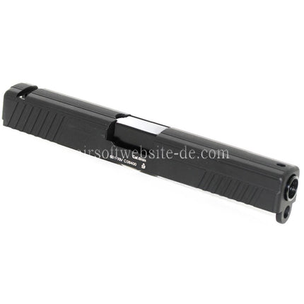 APS Aluminum Schlitten mit Lauf Geeignet für ACP601 / Tokyo Marui G17 GBB Pistolen Airsoft Schwarz