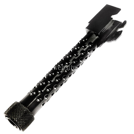 5KU CNC Aluminum Außen Lauf Typ 3 mit -14mm CCW Gewindeabdeckung gegen den Uhrzeigersinn Geeignet für Tokyo Marui G17 GBB Pistolen Airsoft