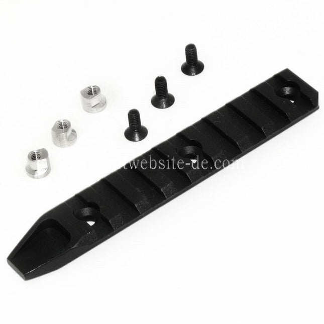 Airsoft Website 115mm 9-Slots Schienenpaneel Geeignet für URX RAS Handschutzsystem Schwarz