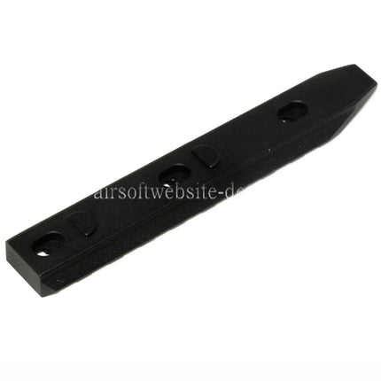 Airsoft Website 115mm 9-Slots Schienenpaneel Geeignet für URX RAS Handschutzsystem Schwarz