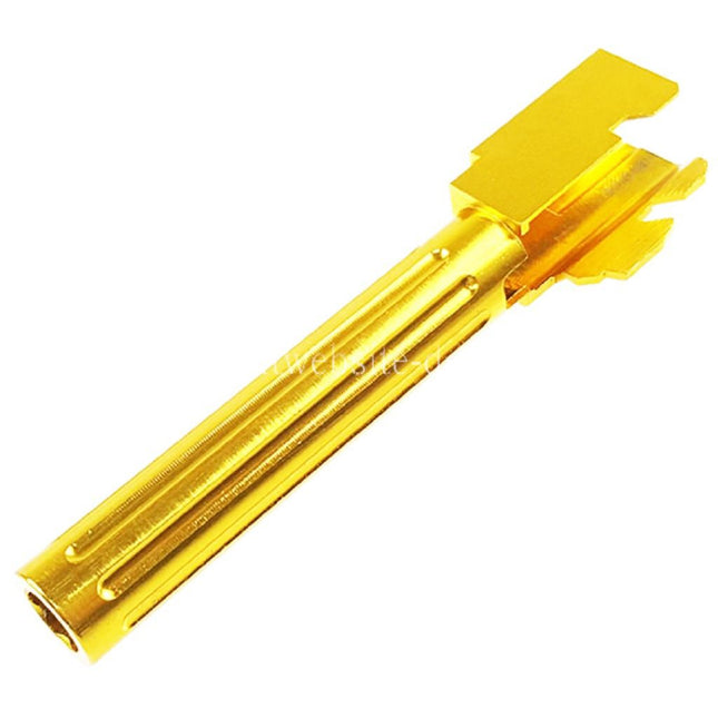 5KU CNC Aluminum Außen Lauf Typ 2 Geeignet für Tokyo Marui G17 Serie GBB Pistolen Airsoft Gold