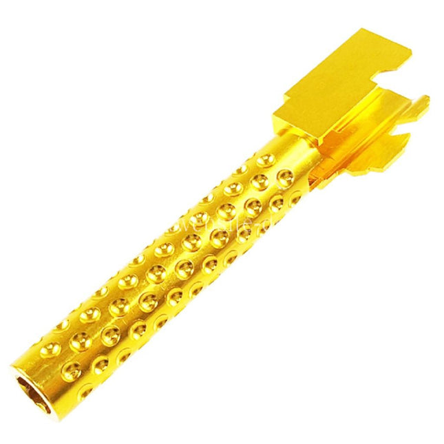 5KU CNC Aluminum Außen Lauf Typ 3 Geeignet für Tokyo Marui G17 Serie GBB Pistolen Airsoft Gold