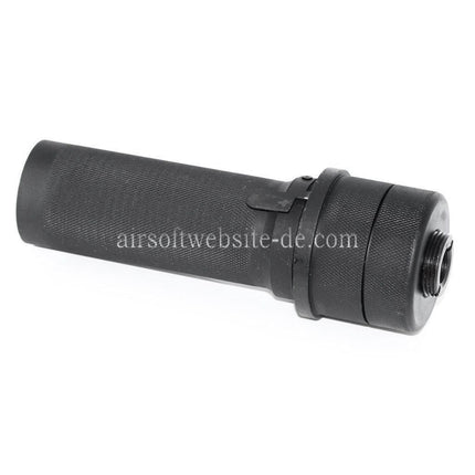 5KU PBS-1 Mini Schalldämpfer Geeignet für -14mm CCW Gegen den Uhrzeigersinn Lauf AK Serie Gewehre Airsoft Schwarz
