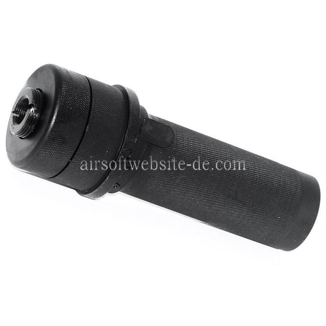 5KU PBS-1 Mini Schalldämpfer Geeignet für -14mm CCW Gegen den Uhrzeigersinn Lauf AK Serie Gewehre Airsoft Schwarz