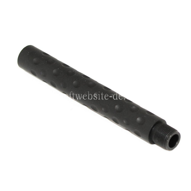 5KU Aluminium PDW Stil Verlängerung Außenlauf -14mm CCW Gegen den Uhrzeigersinn Schwarz