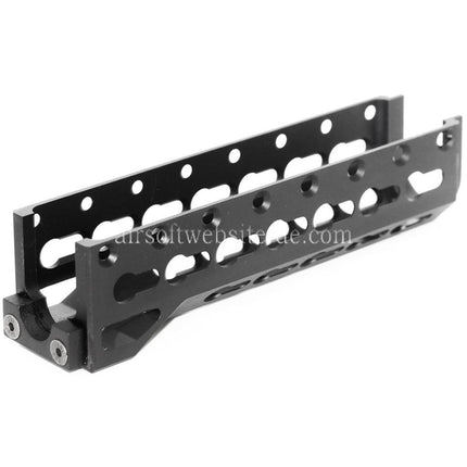 5KU 155mm Alfa Untere Handschutz Schienen System Geeignet für GHK LCT INOKASU D-BOYS Tokyo Marui AK Serie AEG Gewehre Airsoft Schwarz