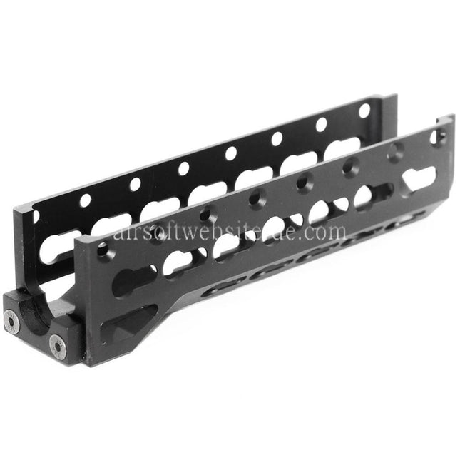 5KU 155mm Alfa Untere Handschutz Schienen System Geeignet für GHK LCT INOKASU D-BOYS Tokyo Marui AK Serie AEG Gewehre Airsoft Schwarz