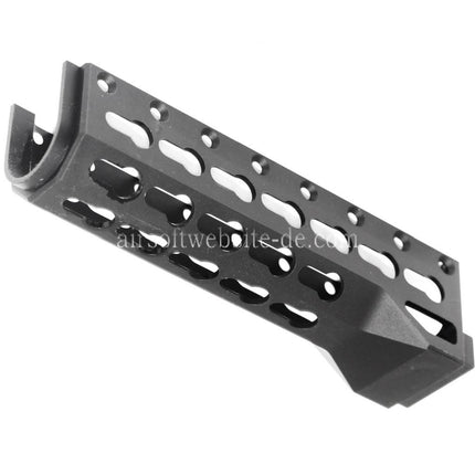 5KU 155mm Alfa Untere Handschutz Schienen System Geeignet für GHK LCT INOKASU D-BOYS Tokyo Marui AK Serie AEG Gewehre Airsoft Schwarz