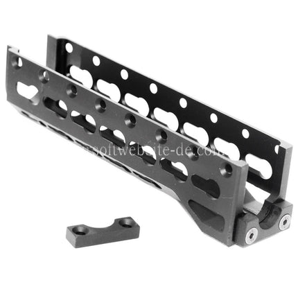 5KU 155mm Alfa Untere Handschutz Schienen System Geeignet für GHK LCT INOKASU D-BOYS Tokyo Marui AK Serie AEG Gewehre Airsoft Schwarz