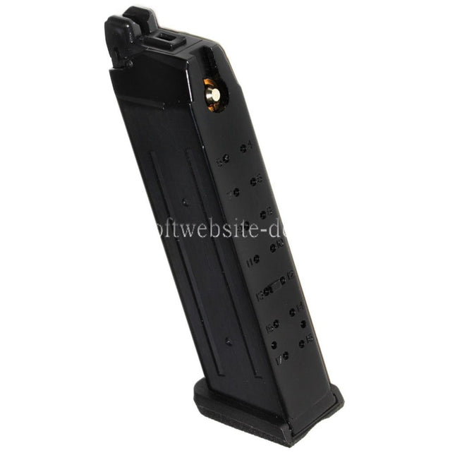 APS 23rd Top Gas Turbo Magazin Geeignet für G17 G18C G34 G35 G-Serie GBB Pistolen Airsoft Schwarz