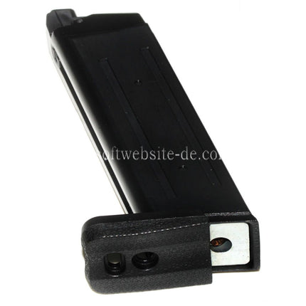 APS 23rd Top Gas Turbo Magazin Geeignet für G17 G18C G34 G35 G-Serie GBB Pistolen Airsoft Schwarz
