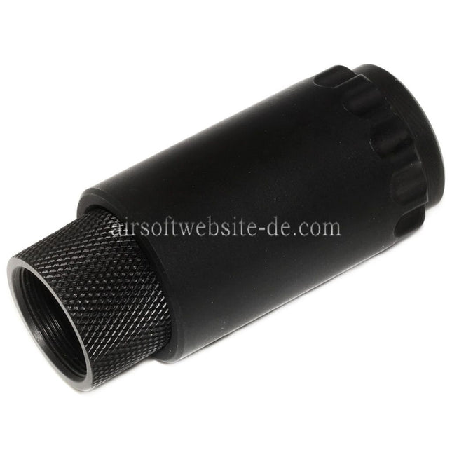 5KU 7.62 Taper Mount Flash Comp und Blast Shield Mündungsfeuerdämpfer Geeignet für -14mm CCW Gegen den Uhrzeigersinn Lauf Gewehre Airsoft Schwarz