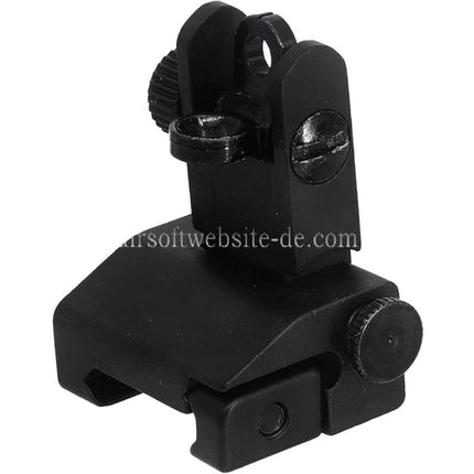 Airsoft Website Metall Legierung Hochklappen Kimme Geeignet für 20mm Picatinny Schiene Gewehre