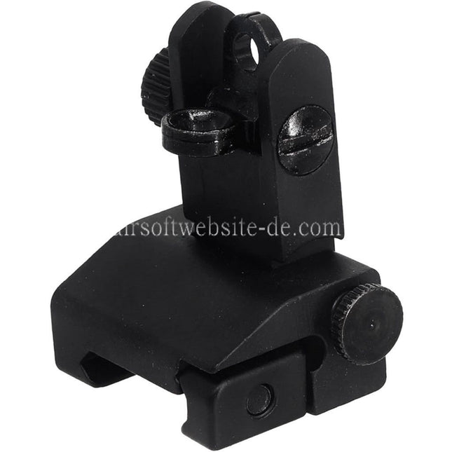 Airsoft Website Metall Legierung Hochklappen Kimme Geeignet für 20mm Picatinny Schiene Gewehre