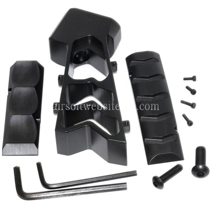 5KU CNC Aluminum MOD Griff Geeignet für WE VFC GHK Tokyo Marui WA M4 Serie GBB Gewehre Airsoft Schwarz