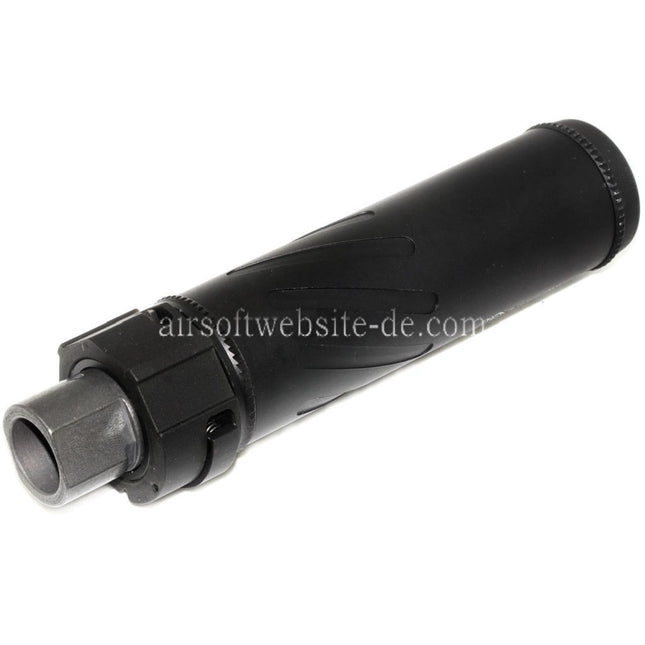 5KU 153mm/173mm SOCOM556 RC QD Schalldämpfer mit Mündungsfeuerdämpfer Geeignet für -14mm CCW Gegen den Uhrzeigersinn Lauf Gewehre Airsoft Schwarz
