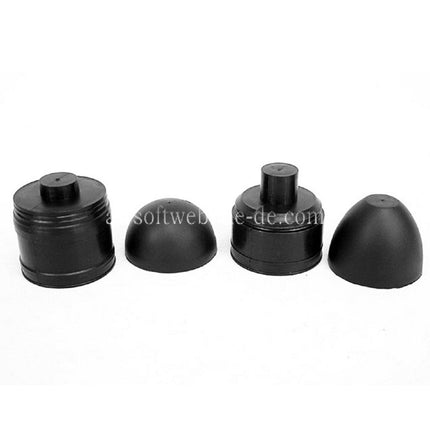 5KU 12 Stück Ersatz Gummigeschoss Granatenkopf Geeignet für 40mm Patronengehäuse Schwarz