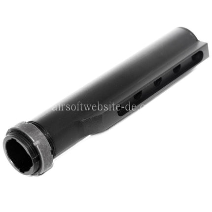 5KU 5-Positions Schaft Pufferrohr Geeignet für M4 M16 Serie AEG Gewehre Airsoft Schwarz