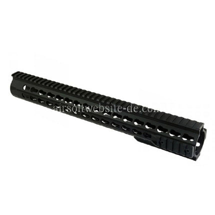 CYMA Aluminum URX4 14.5 Zoll 380mm Keymod Handschutz Schienen System Geeignet für Tokyo Marui APS CYMA M4 M16 Serie AEG Gewehre Airsoft Schwarz