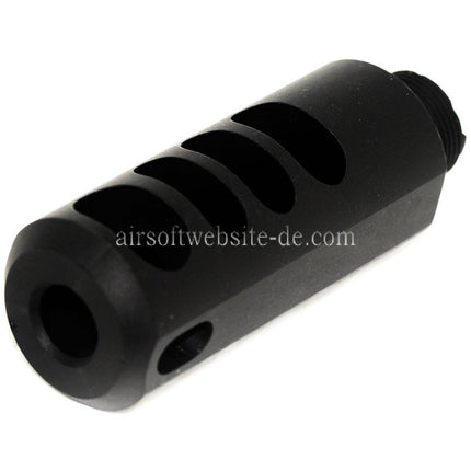 5KU Kompensator Typ 0 +14mm CW Rechtsgewinde Geeignet für Tokyo Marui Hi-Capa 5.1 Serie GBB Airsoft Pistolen Schwarz