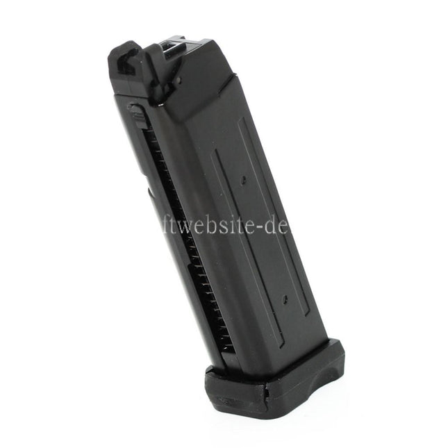 APS 23rd Doppelte Leistung Co2 Magazin Geeignet für G17 G18C ACP601 ACP606 A-CAP Z1-CAP Black Hornet Dragonfly Scorpion SHARK Spyder X1-CAP / Tokyo Marui / WE / Armorer Works GBB Pistolen Airsoft Schwarz