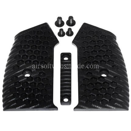 5KU Austauschbarer, kompletter modularer Pistolengriffsatz (Ball) geeignet für M4 M16 Serie GBB Gewehre Airsoft Schwarz