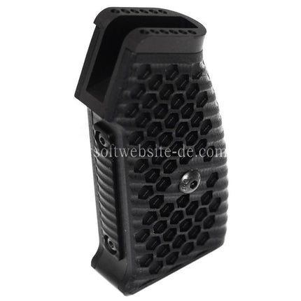 5KU Austauschbarer, kompletter modularer Pistolengriffsatz (Knurly) geeignet für M4 M16 Serie GBB Gewehre Airsoft Schwarz