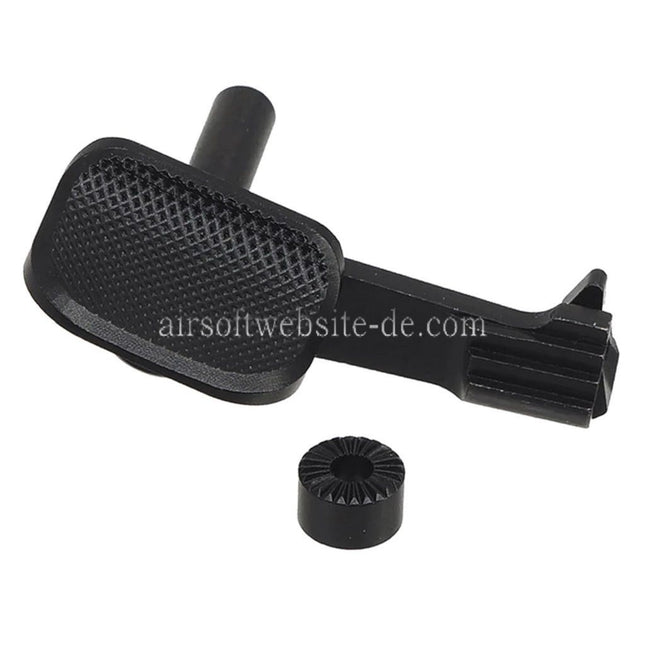 AIP Edelstahl Schlittenfanghebel mit Daumenablage geeignet für Tokyo Marui Hi-Capa 5.1 4.3 Serie GBB Pistolen Airsoft