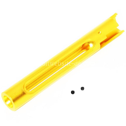 5KU CNC Aluminum Rückstoßfreier Äußerer Lauf Geeignet für Hi-Capa 5.1 Serie GBB-Pistolen Airsoft