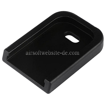 5KU Edelstahl HIVE Magazinbodenplatte geeignet für Tokyo Marui G17 G18C GBB Magazin Schwarz