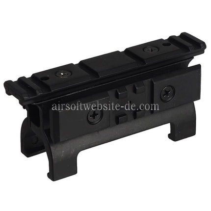 Airsoft Website 20mm Obere und Seitliche Schiene Montagebasis Geeignet für MP5 Serie AEG GBB Gewehre Airsoft Schwarz
