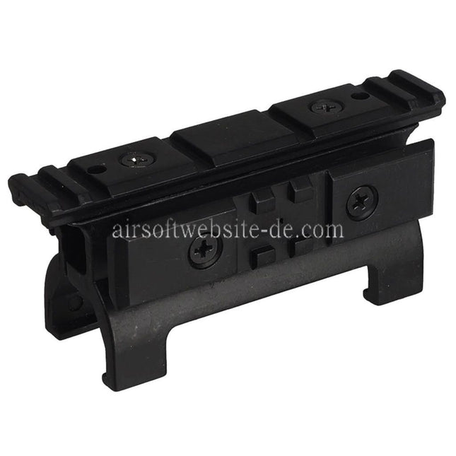 Airsoft Website 20mm Obere und Seitliche Schiene Montagebasis Geeignet für MP5 Serie AEG GBB Gewehre Airsoft Schwarz