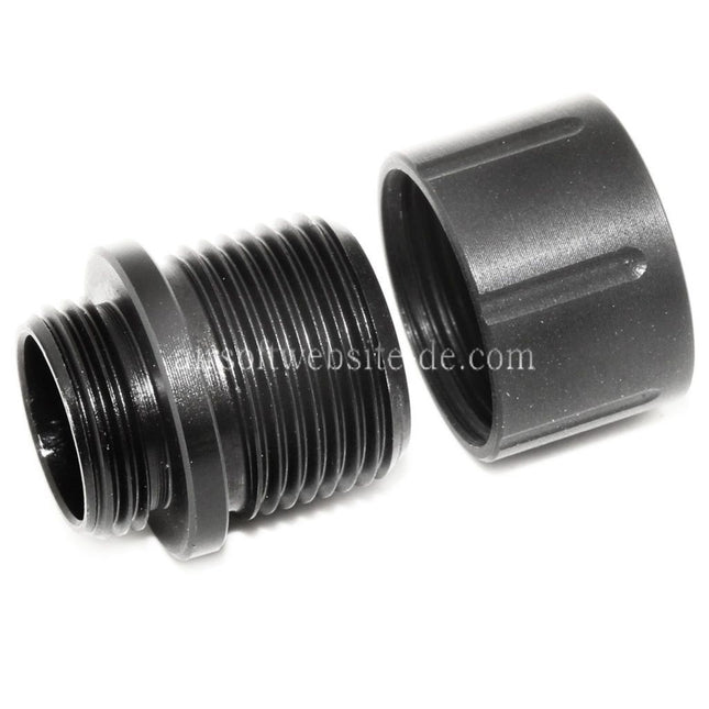 Airsoft Website Lauf Schalldämpfer Kompensator Adapter Geeignet für G17 -12mm CCW gegen den Uhrzeigersinn -14mm CCW gegen den Uhrzeigersinne mit Gewindeabdeckung
