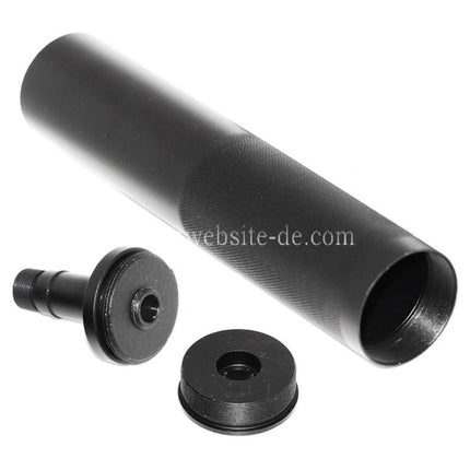 AIRSOFT WEBSITE Schalldämpfer -/+14mm CW/CCW mit Adapter Geeignet für Tokyo Marui WELL R2 Vz61 Scorpion AEP SMG Gewehre