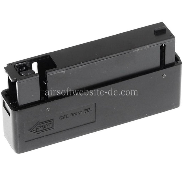 Airsoft Website 25rd Metall Magazin Geeignet für WELL MB01 MB04 MB05 L96 G21 G22 Bolt Action Scharfschützengewehr Schwarz