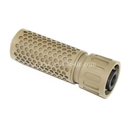 5KU 125mm 5 Zoll KAC Stil QDC/CQB Schalldämpfer mit Mündungsfeuerdämpfer Geeignet für -14mm CCW Gegen den Uhrzeigersinn Lauf Gewehre Airsoft